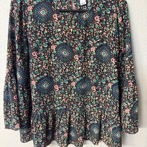 J Crew peoples flutter top